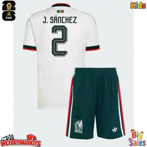 Mexico Jorge Sanchez #2 Replica Away Stadium Kit for Kids World Cup 2026 Short Sleeve (+ pants)
